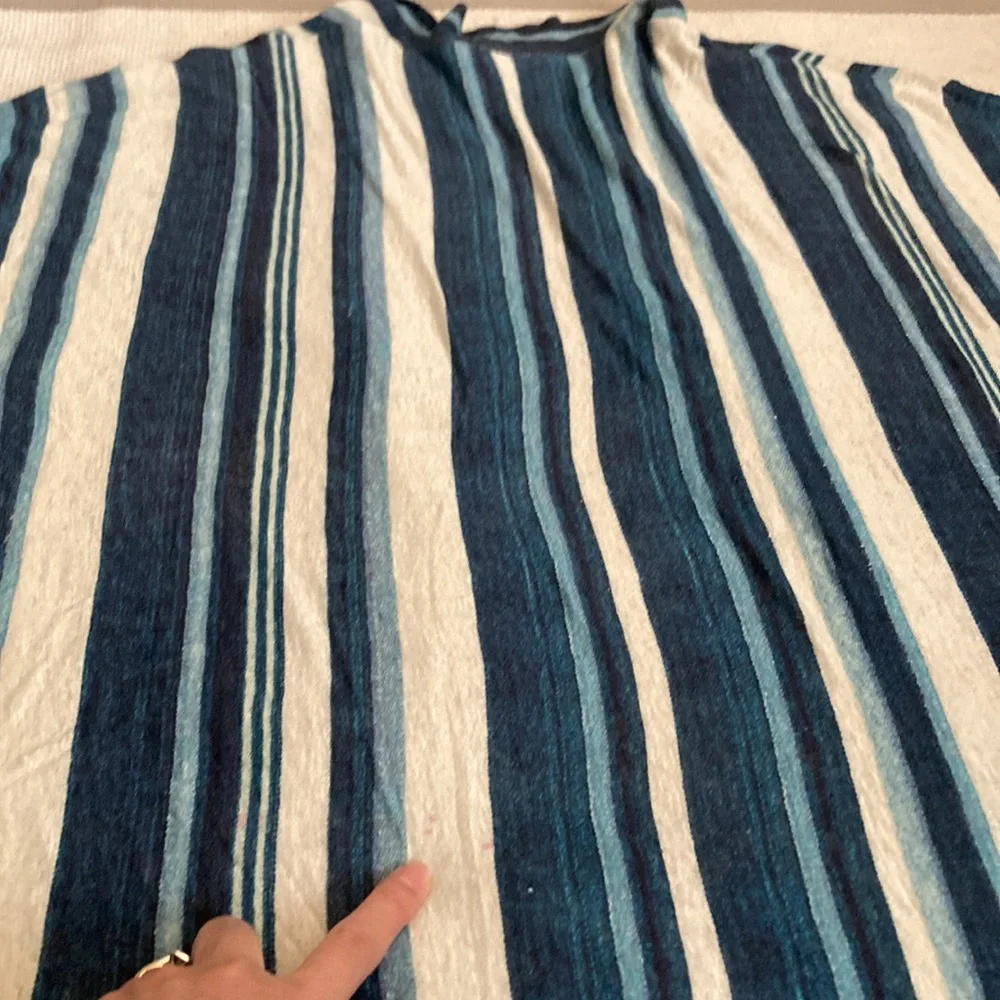 Polo Ralph Lauren Women’s Shawl Striped Open Front Short Sleeve Cardigan  Size S - Picture 13 of 14